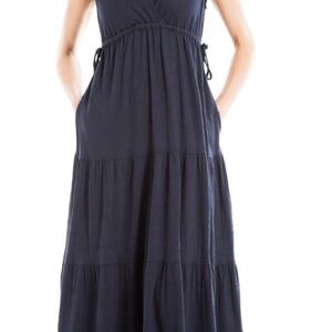 Nordstrom Navy Tiered Maxi Dress